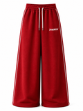 Crimson Riot baggy unisex Pants white pipine