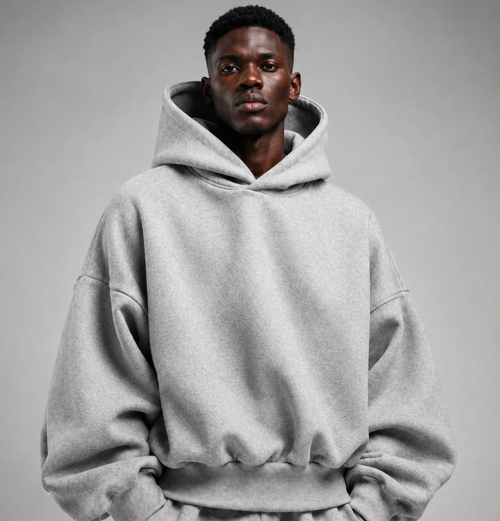 The Oversized Hoodie – Melange Grey