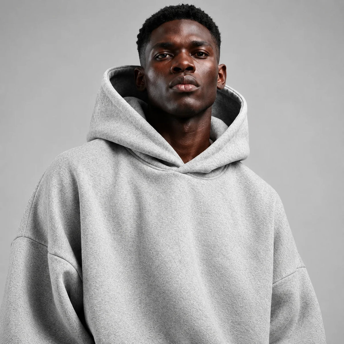 The Oversized Hoodie – Melange Grey