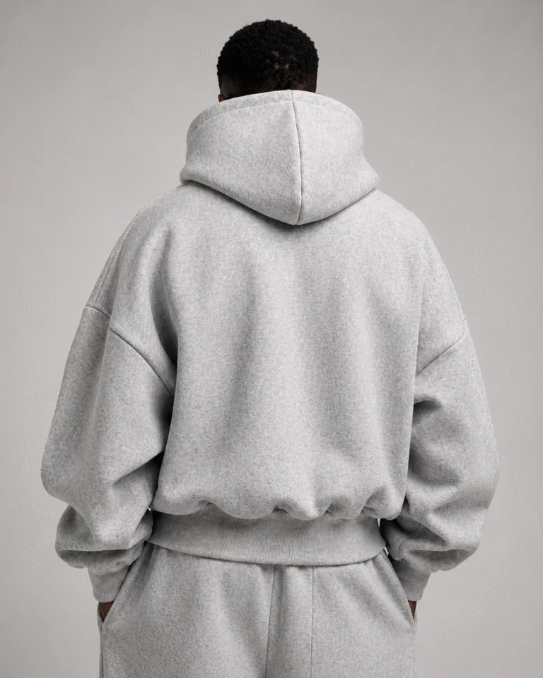 The Oversized Hoodie – Melange Grey