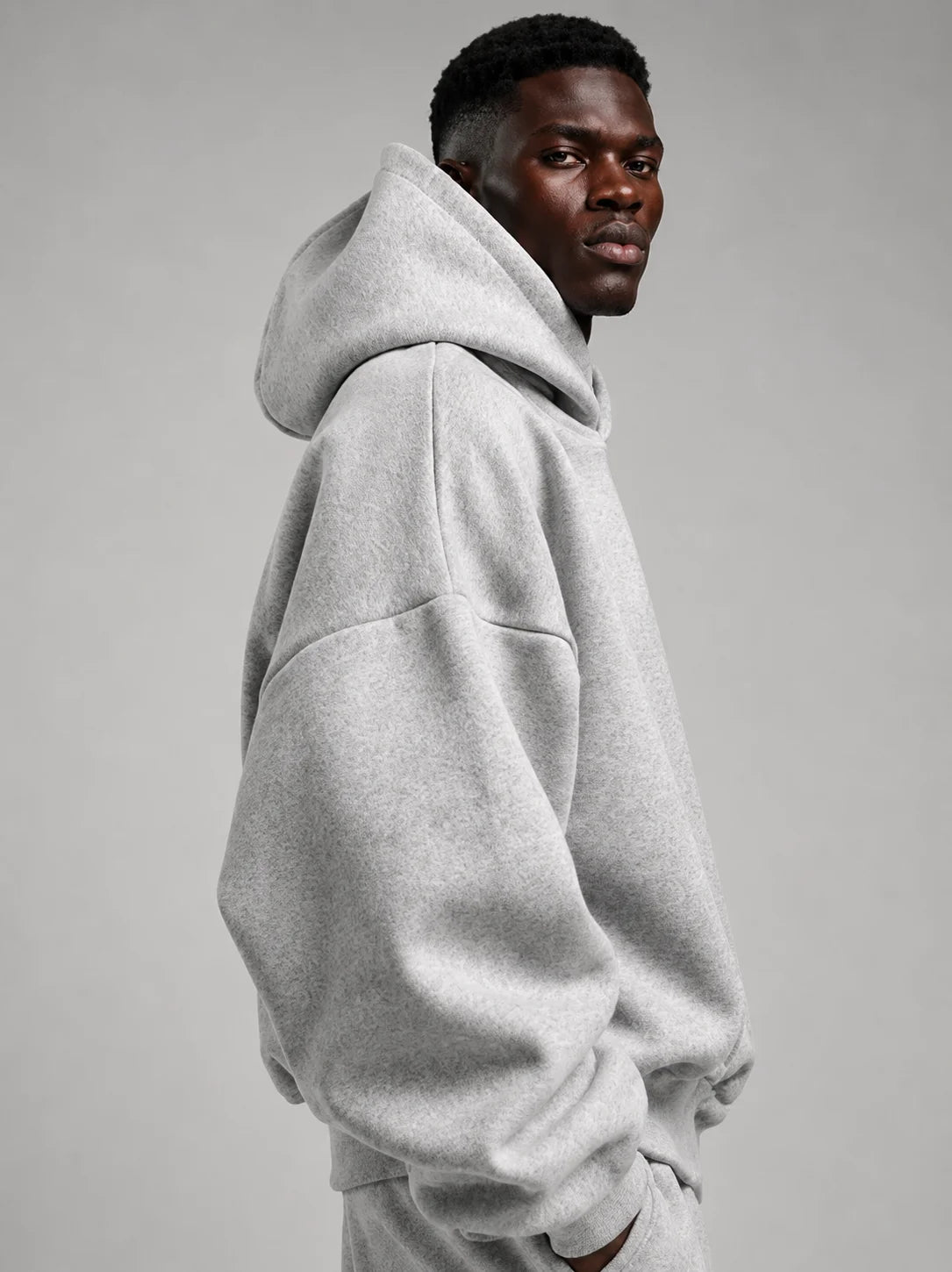 The Oversized Hoodie – Melange Grey